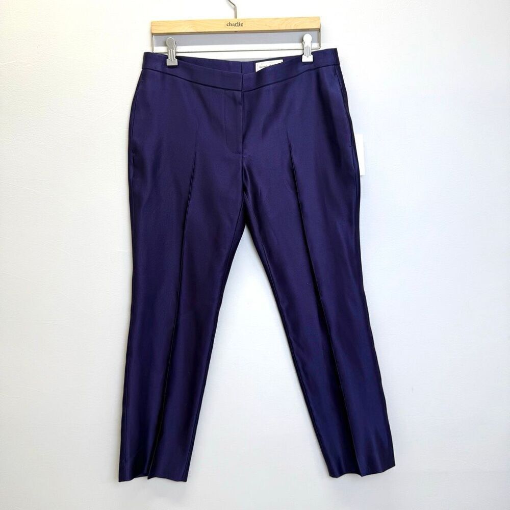 Alexander McQueen Silk Cigarette Trousers🔴
